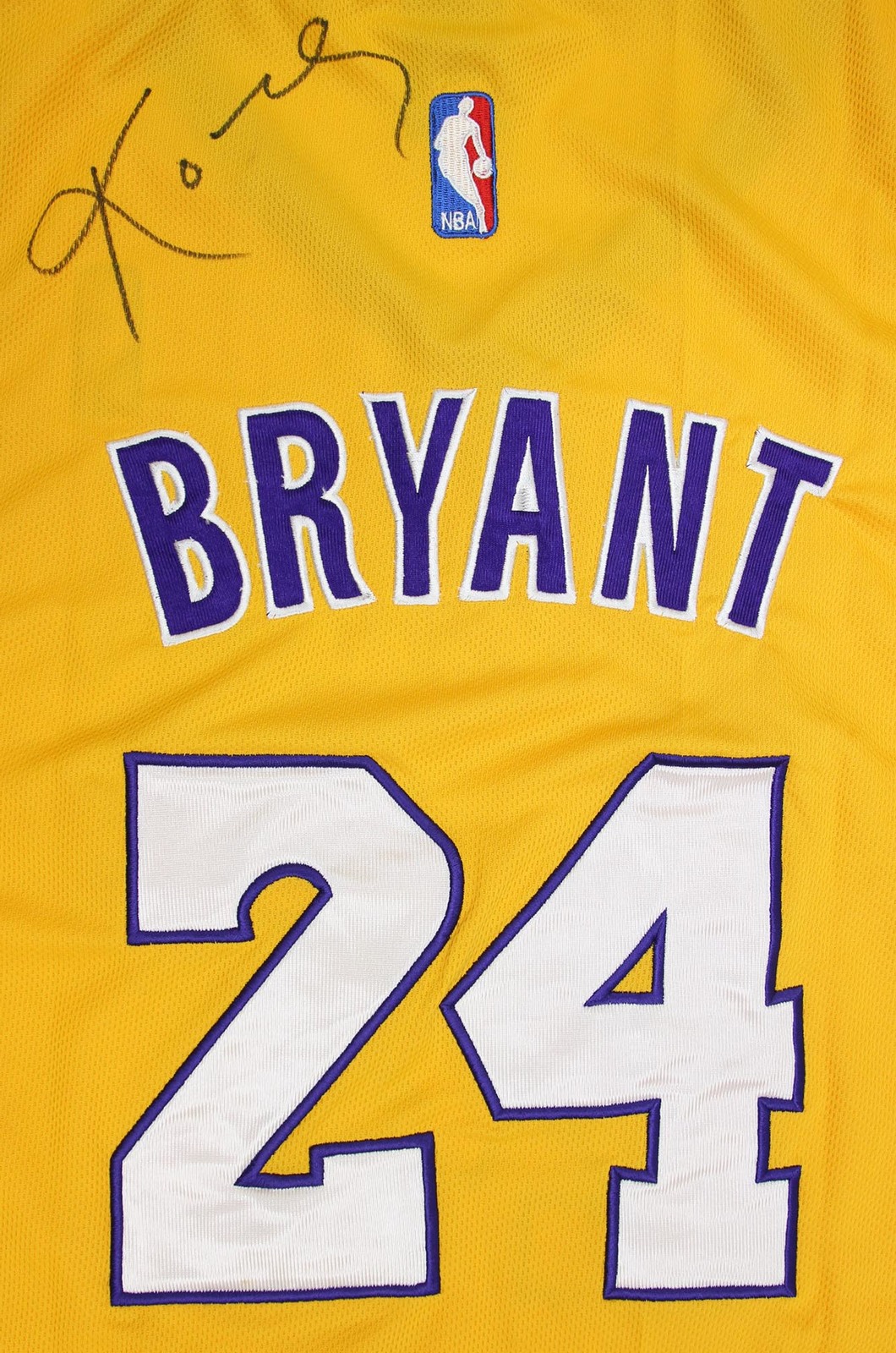 KOBE BRYANT Hand Signed LA Lakers Singlet Jersey with COA