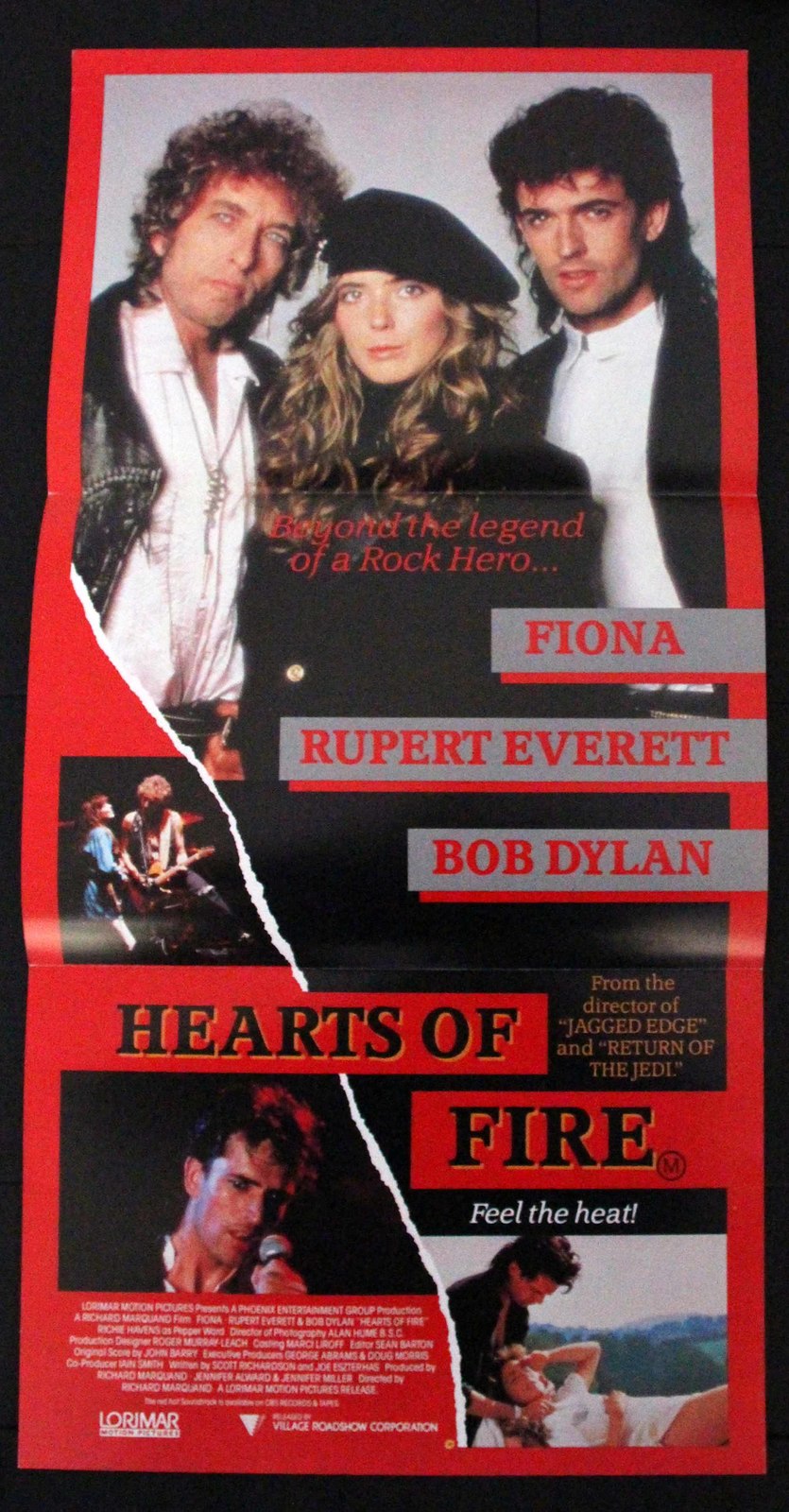 Hearts of Fire (1987) Daybill Movie Poster