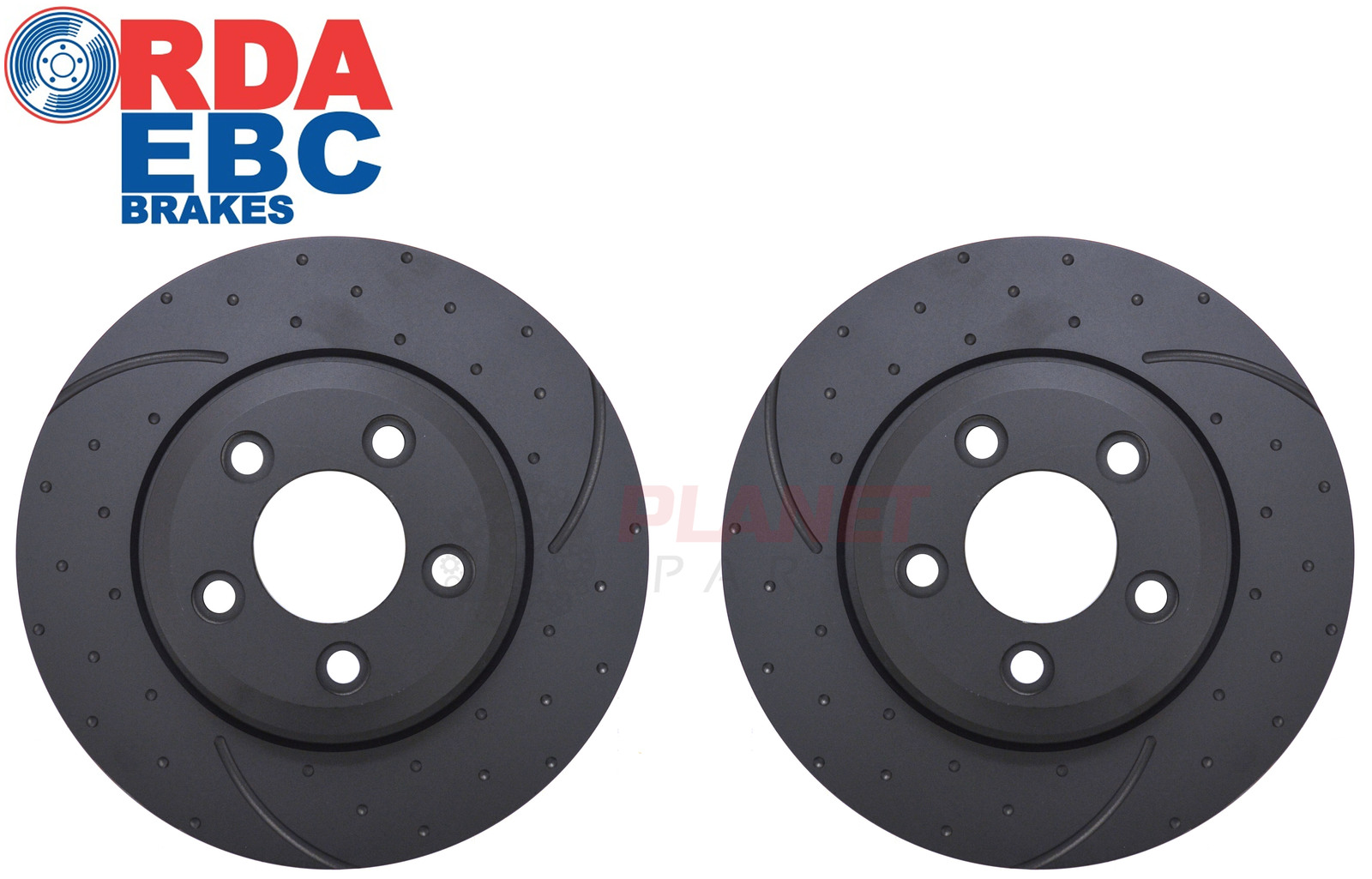 HP Front Brake Pads & 322mm Disc Rotors Set For Ford Falcon BA – Geomet Coated, PBR Upgrade