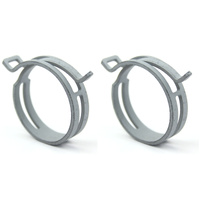 TWO NEW GENUINE 19354854 Radiator Inlet Hose CLAMPS PAIR 2017-2019 Chevrolet Silverado DURAMAX