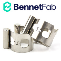 TWO Bennet Fab Stainless Steel Tacking Bands - SIZE: 1.5” (38.1mm)