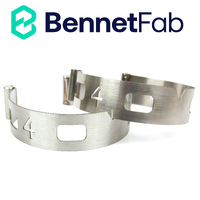 TWO Bennet Fab Stainless Steel Tacking Bands - SIZE: 4” (101mm)