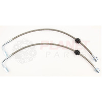 Front Braided Brake Hoses for Ford Falcon BA BF (inc. XR6, XR8, XR6 Turbo) (Pair)