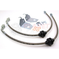 Front Braided Brake Hoses for Holden Commodore VT VX VY VZ (inc. S SS Calais Berlina Executive V6 V8) (Pair)