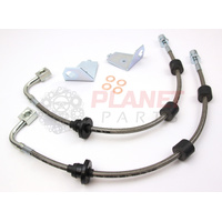 Rear Braided Brake Hoses for Ford Falcon FG FGX SEDAN (inc. XR6, XR8, XR6 Turbo) (Pair)