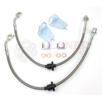 Rear Braided Brake Hoses for Ford Territory BARRA SX SY SY2 (2004-2011) TX, TS, Ghia, Turbo Ghia (Pair)