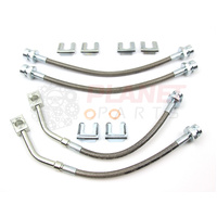 Rear Braided Brake Hoses for Holden Commodore VT VX VY VZ (inc. S SS Calais Berlina Executive V6 V8) (4 Hoses)