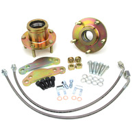 Holden HQ HJ HX HZ WB to AU2 298mm Brake Upgrade Hubs, Brackets & Brake Lines KIT 5X120.65 PCD