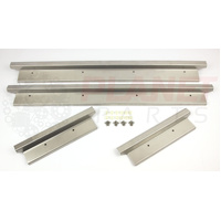 Stainless Steel Door Sill Trims to suit Toyota Landcruiser DUAL CAB 79 Series & 76 Series WAGON SET OF 4 FRONT & REAR