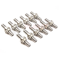 SET OF 12 Ford Falcon BA BF FG FGX BARRA (Turbo & Non-Turbo) TITANIUM Exhaust Manifold Studs Nuts & Washers SILVER/RAW