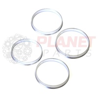 Aluminium Wheel Hub Centric Rings (Set of 4) OD: 72.6mm ID: 67.1mm