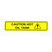 GENUINE HSV DECAL STICKER 2008 W427 VE LABEL WARNING P550 ENGINE CAUTION HOT OIL TANK
