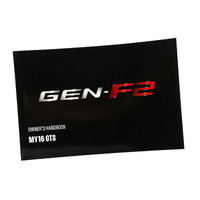 GENUINE HSV OWNERS MANUAL- VF GEN-F2 GTS MY16 2016 NEW HSV-00A-150701