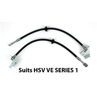 GENUINE HSV VE E1 (2006-2009) PAIR Front Brake Hoses to suit AP RACING Caliper 4P 6P R8 GTS V8