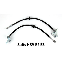GENUINE HSV E2 E3 (2009-2013) PAIR Front Brake Hoses to suit AP RACING Caliper 4P 6P R8 GTS V8