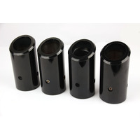 GENUINE HSV VE E3 BLACK EDITION Ceramic Black Billet Muffler Exhaust Tips SET OF 4 BRAND NEW HSV-08C-060613C8
