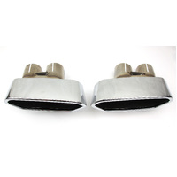 GENUINE HSV VE E2 E3 Exhaust Muffler Tips PAIR LH RH GTS Clubsport R8 Senator CHROME NEW