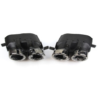 GENUINE HSV GEN-F 2 SV BLACK EDITION Muffler Exhaust Pipe Tips SEDAN PAIR NEW GTS R8 VF