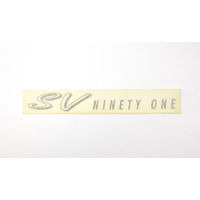 NEW GENUINE HSV VQ SV91 'SV Ninety One' Rear Boot Lid Badge Decal Sticker Statesman Caprice