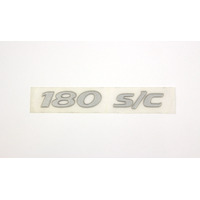 GENUINE HSV '180 S/C' SILVER Boot Lid Badge for VT VX XU6 Clubsport SUPERCHARGED REAR DECAL NEW