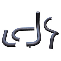 Holden VL TURBO Commdore RB30 Front Mount NO HOLES Intercooler Piping Kit - Wrinkle Black