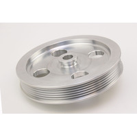 Ford Falcon BA BF FG FGX BARRA BILLET UNDERDRIVE Power Steering Pulley (inc. XR6 Turbo) SILVER/RAW