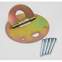 Ground/Wall FOLDING Security Anchor Lock for Trailer Motorbike Bicycle Car Scooter (Zinc)