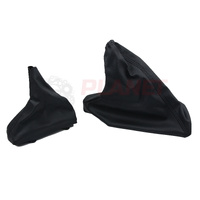 SET Auto T-Bar Gear Shifter & Handbrake Boot Ford Falcon FG FGX Sedan Ute Auto Black Stitch XR6 XR8 G6 G6E FPV