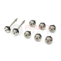Ford Falcon BA BF FG FGX BARRA Cam Cover Titanium Bolts SET SILVER/RAW XR6 Turbo 4.0L 6 Cyl