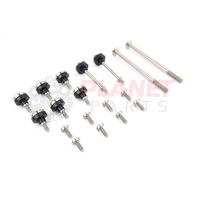 Ford Falcon FG FGX BARRA Complete TITANIUM Bolt Package inc. Coil, Cam & Timing Cover Bolts SET SILVER/RAW XR6 Turbo 4.0L 6 Cyl