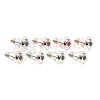 Ford Falcon BA BF BARRA Coil Cover Titanium Bolts SET SILVER/RAW XR6 Turbo 4.0L 6 Cyl