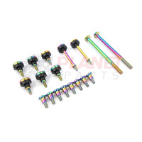 Ford Falcon BA BF BARRA Complete TITANIUM Bolt Package inc. Coil, Cam & Timing Cover Bolts SET RAINBOW XR6 Turbo 4.0L 6 Cyl