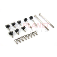Ford Falcon BA BF BARRA Complete TITANIUM Bolt Package inc. Coil, Cam & Timing Cover Bolts SET SILVER/RAW XR6 Turbo 4.0L 6 Cyl