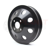 Holden Commodore VS VT VX VY 3.8L V6 ECOTEC BILLET 20% UNDERDRIVE Power Steering Pulley BLACK
