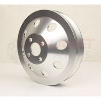 Holden Commodore VS VT VX VY 3.8L V6 ECOTEC BILLET 20% UNDERDRIVE Power Steering Pulley SILVER/RAW