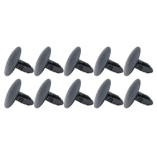 TEN NEW GENUINE 11546805 Black Plastic Retainer Clips 20MM HEAD FITS 8MM HOLE