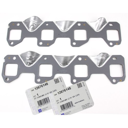TWO NEW GENUINE GM 12676148 Exhaust Manifold Gaskets DURAMAX 2017-2024 Chevrolet Silverado