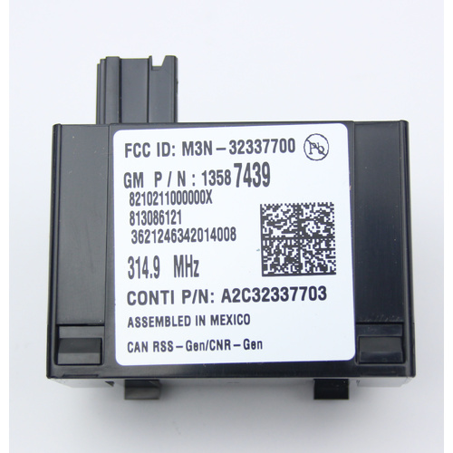 NEW GM 13587439 Remote Control Door Lock Receiver Assembly 2014-2019 Chevrolet Silverado