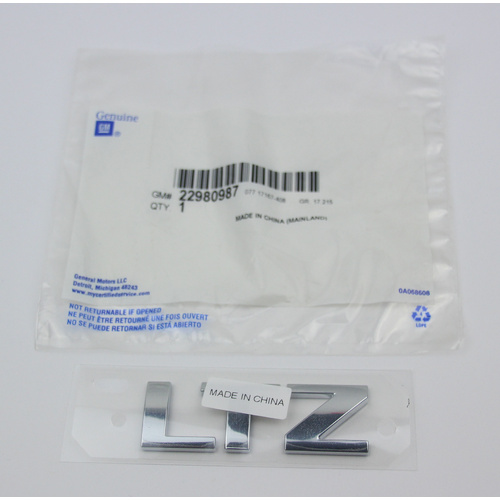 NEW Genuine GM LTZ C Pillar Emblem Badge Chevroley Silverado 22980987