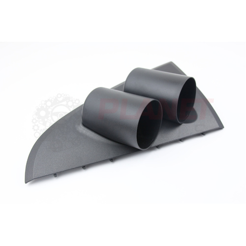 Ford Falcon BA BF FPV Dual 52mm Gauge Pod Dash Centre ICC Trim Cover Charcoal
