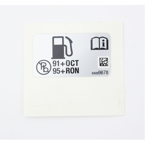 GENUINE 84089678 Fuel Recommendation Label Sticker Decal 2016-2024 Chevrolet Camaro HSV 2SS ZL1