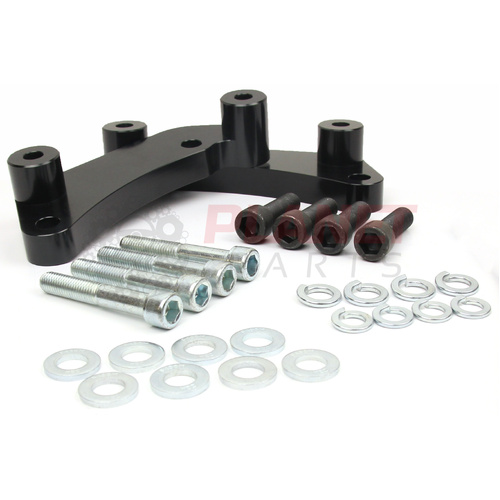 Ford BA BF FG FGX FRONT Brembo Big Brake Bracket/Adaptors - to fit Mustang GT S550 6 Piston Front Calipers & 380mm Rotors