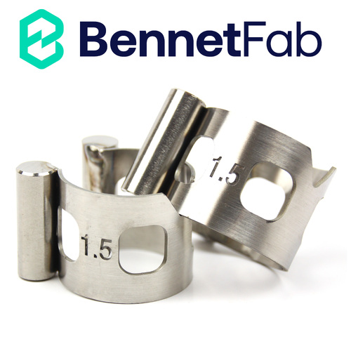 TWO Bennet Fab Stainless Steel Tacking Bands - SIZE: 1.5” (38.1mm)