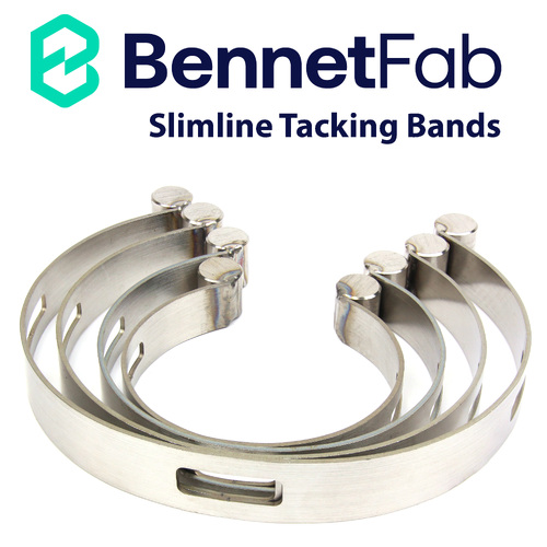 Bennet Fab Stainless Steel SLIMLINE Tacking Bands - Set of 4 (2.5’’- 4’’)