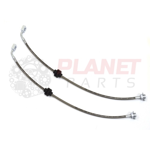 Front Braided Brake Hoses for Holden VL VN VP Commodore with VT Calipers