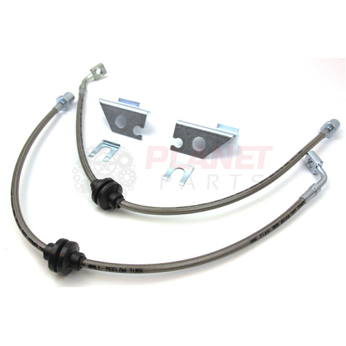 Front Braided Brake Hoses for Holden Commodore VF VF2 (Sedan, Wagon and Ute) (Pair)