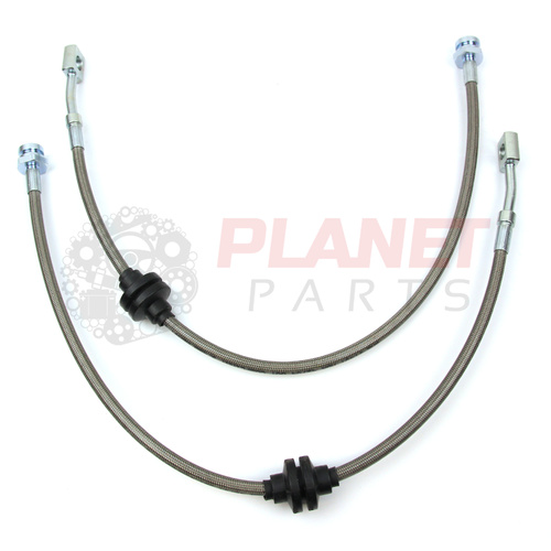Rear Braided Brake Hoses for Holden Commodore VE SERIES 2 (2010-2013) (Sedan, Wagon and Ute) (Pair)