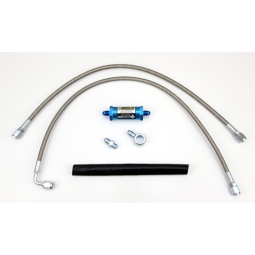 Ford BA-BF Falcon XR6 Turbo Braided Oil Line & Billet Earl's Filter Kit