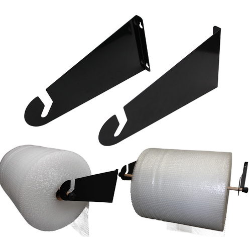 Wall or Ceiling Mount Dispenser Holder Brackets for Bubble Wrap