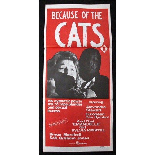 Because of the Cats (1973) Daybill Movie Poster